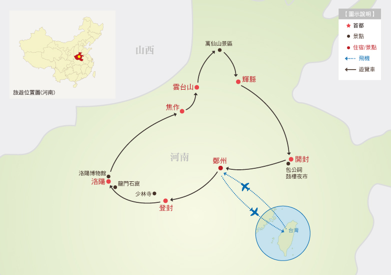 中原古都超值８日