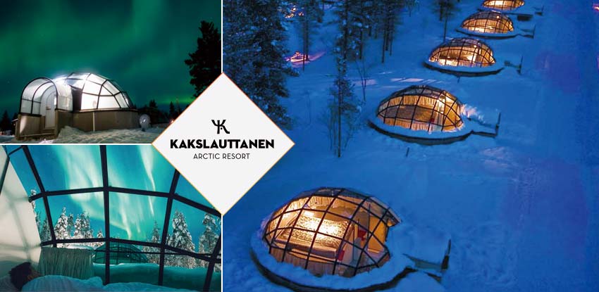 KAKSLAUTTANEN ARCTIC RESORT玻璃屋.精靈套房