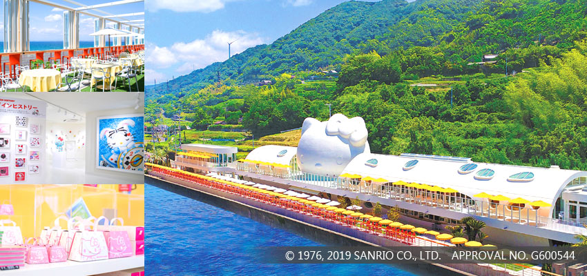 巨型凱蒂貓眺望大海 淡路島主題餐廳