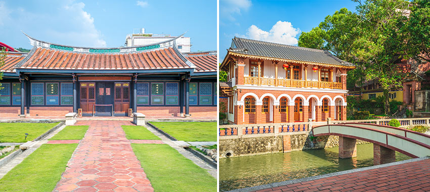 台中-霧峰林家宮保第園區，為國定古蹟，指霧峰林家位於阿罩霧地區的園林與宅邸建築之總稱，霧峰林家建築古蹟範圍：包括下厝系統、頂厝系統以及萊園三大部份。而霧峰林家宮保第園區開放區域是下厝所屬之宮保第、大花廳及草厝等三個建築群落。